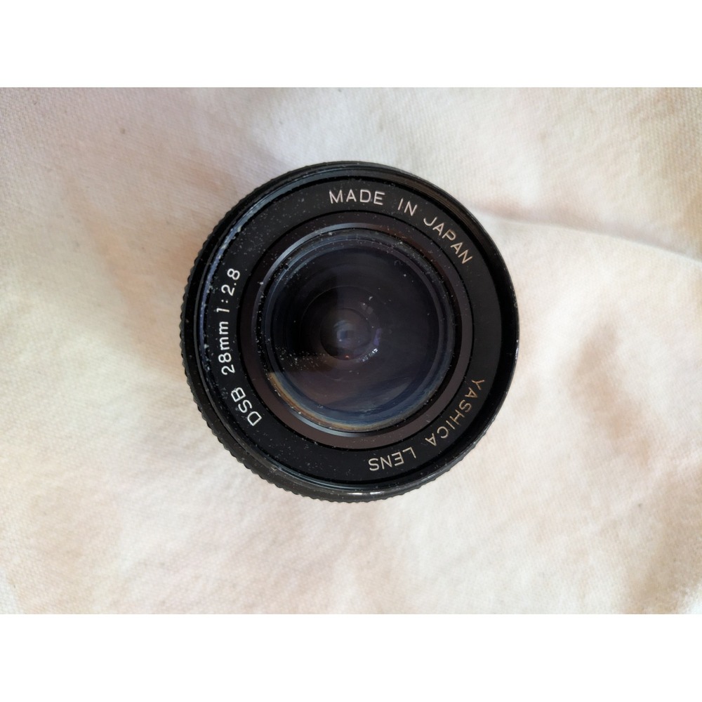 Yashica DSB 28mm f2.8 Wide Angle Prime Lens CY Mount Made in Japan 155756